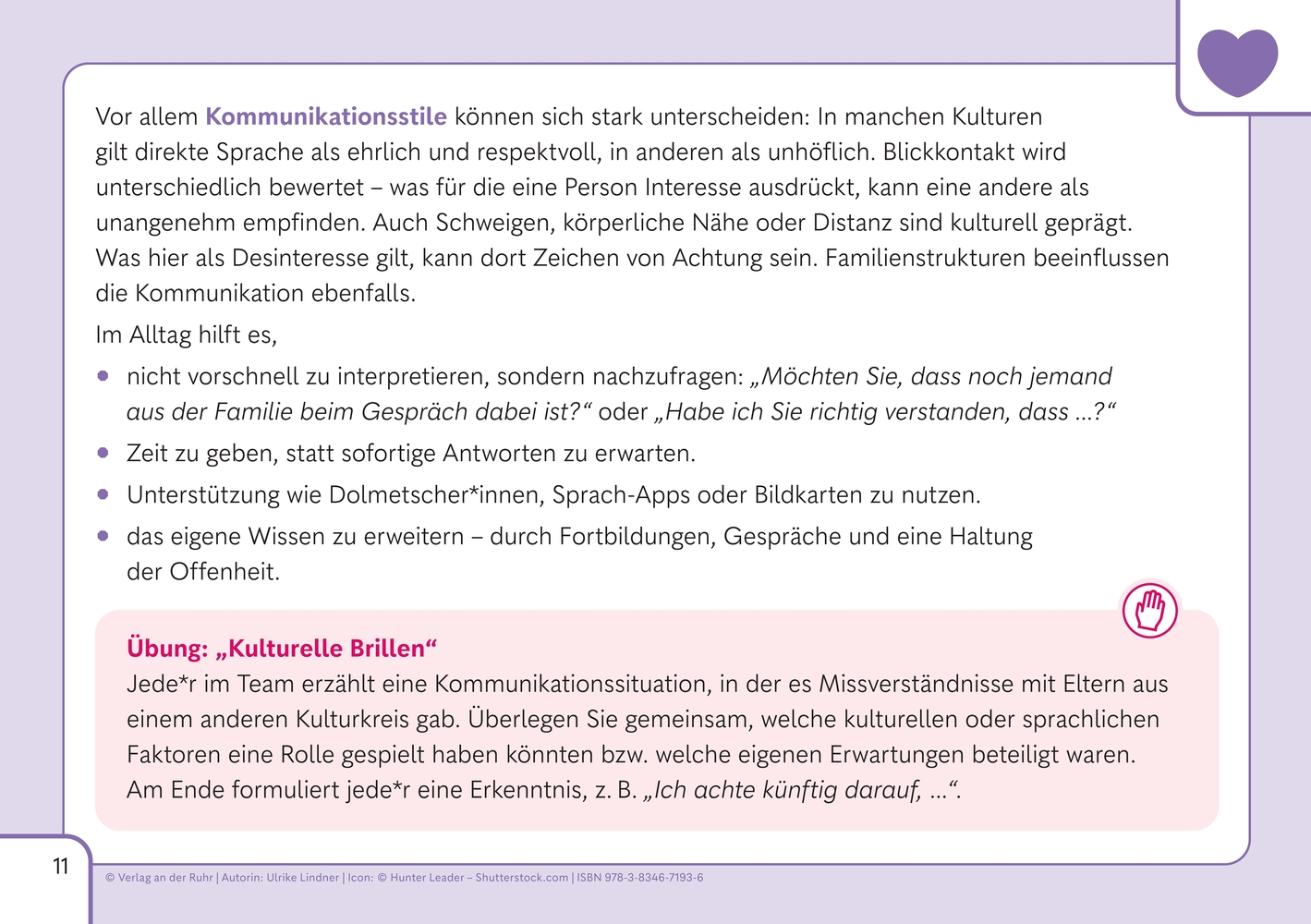 Klare Worte finden – Methodenkarten