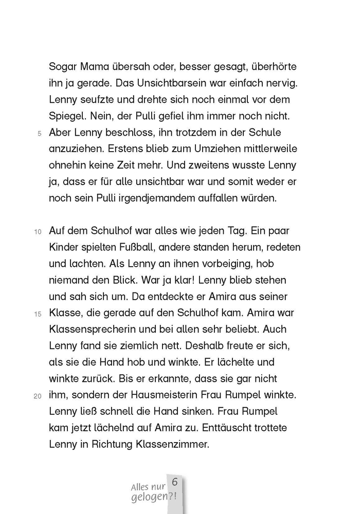 Alles nur gelogen?! – Lesestufe 3