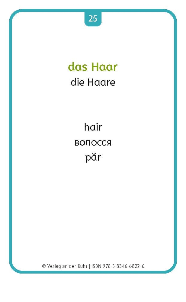 Kleidung und Körper - Deutsch, Englisch, Ukrainisch und Rumänisch