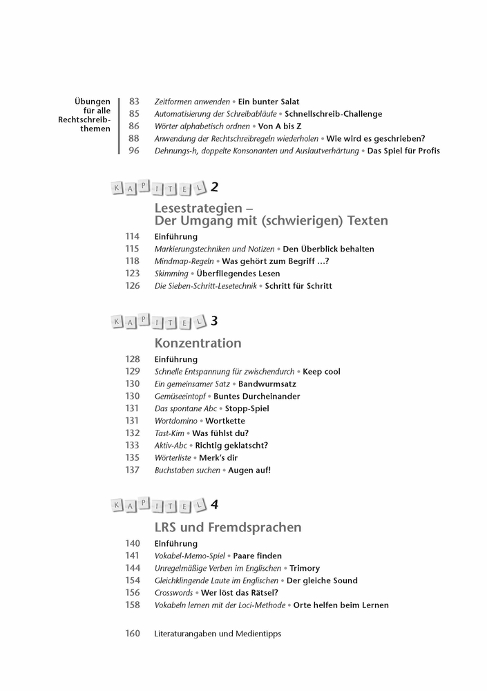 Fördermaterialien LRS