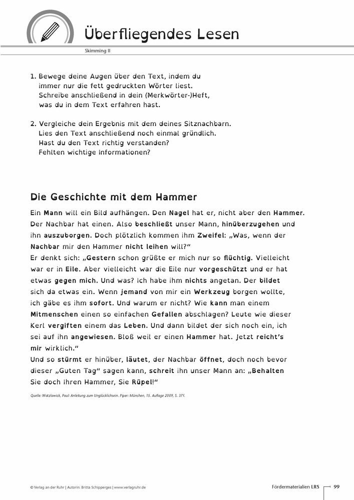 Fördermaterialien LRS