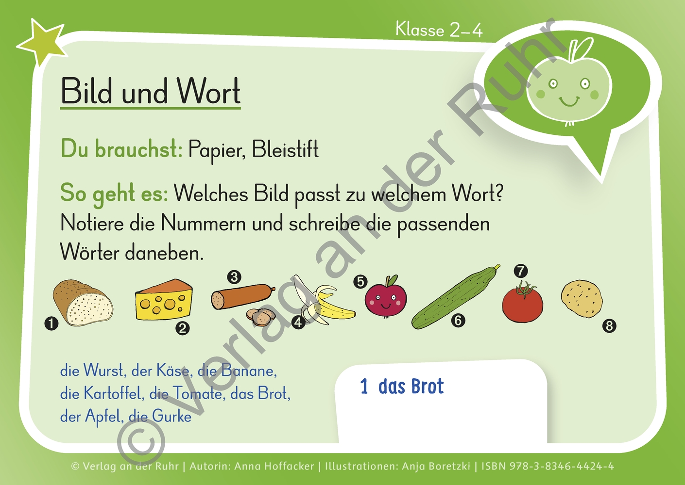 Eine Kartei für den DaZ-Unterricht – Klasse 2-4 Eine Kartei für den DaZ-Unterricht – Klasse 2-4