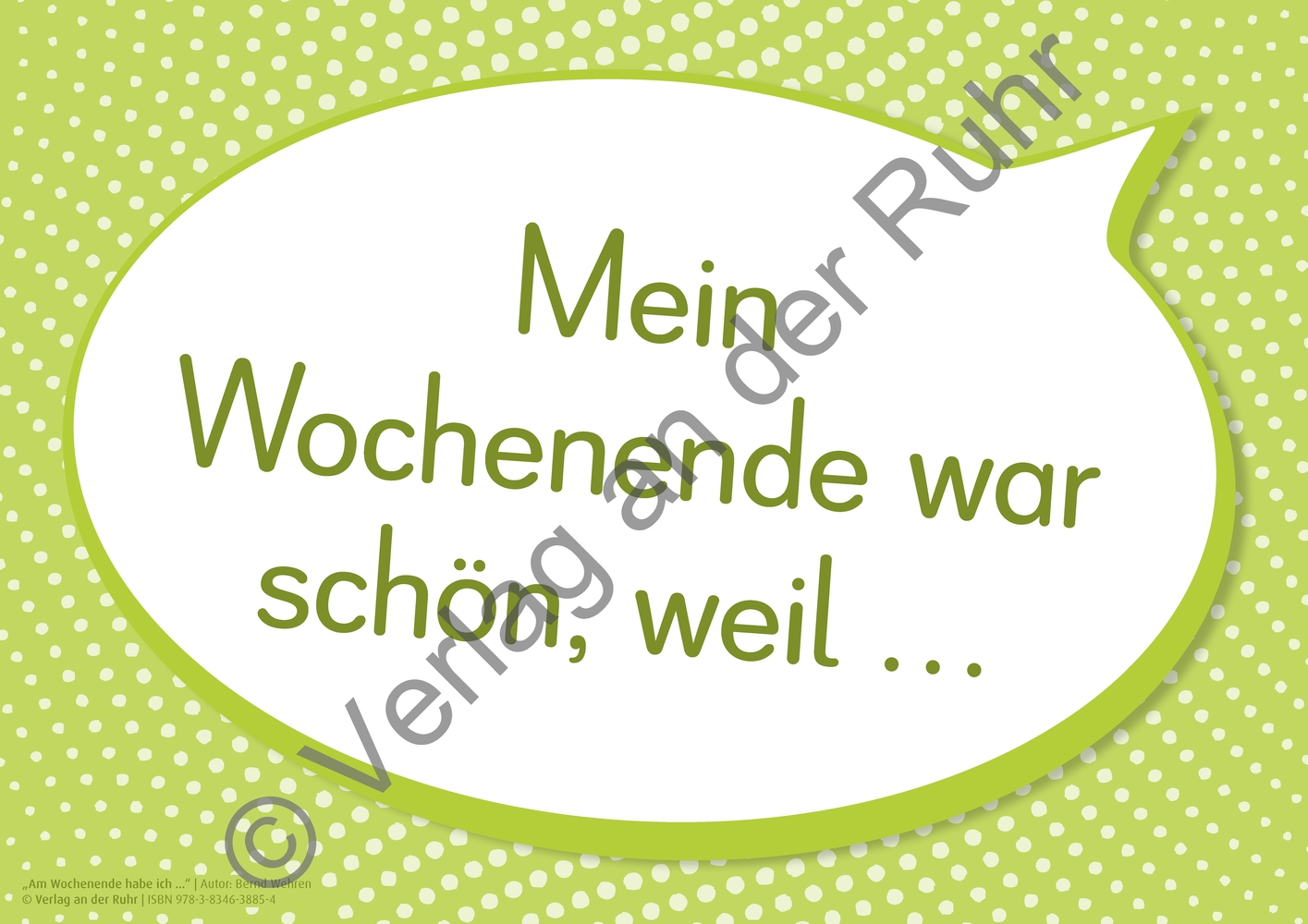 "Am Wochenende habe ich ..." 66 Bild-Impulse und Satzanfänge für den Morgenkreis "Am Wochenende habe ich ..." 66 Bild-Impulse und Satzanfänge für den Morgenkreis