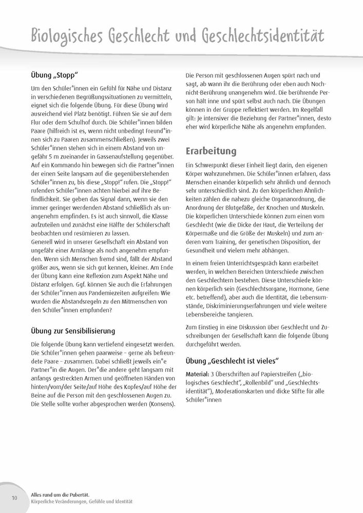 Alles rund um die Pubertät. Körperliche Veränderungen, Gefühle und Identität