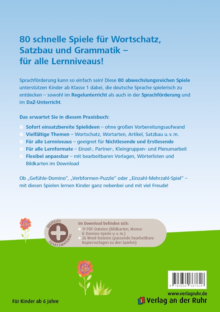 80 schnelle Spiele für die DaZ- und Sprachförderung – aktualisierte Neuauflage 80 schnelle Spiele für die DaZ- und Sprachförderung – aktualisierte Neuauflage