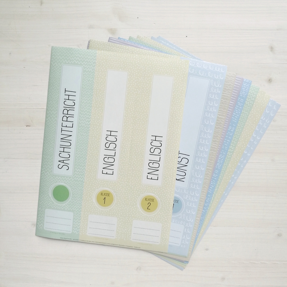 Meine Regal-Veredler – 48 Ordner-Rückenschilder – alle Fächer Meine Regal-Veredler – 48 Ordner-Rückenschilder – alle Fächer