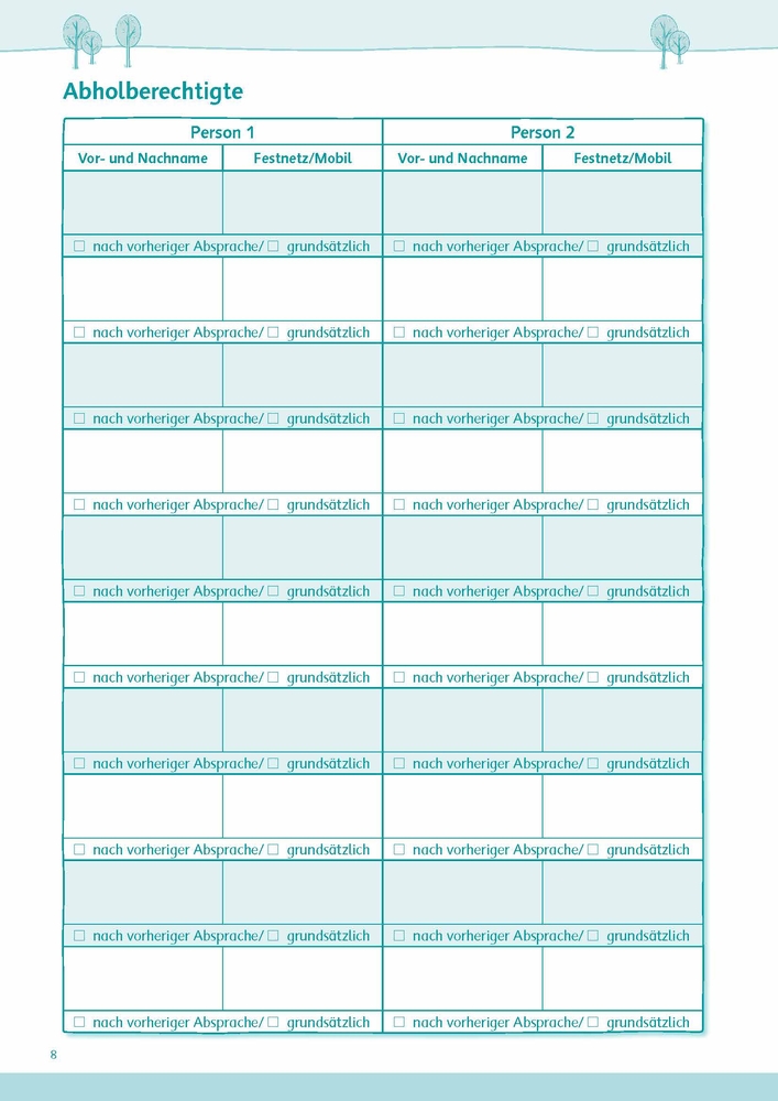1–2–3–Alle da? Der kompakte Planer für Tagesmütter und -väter