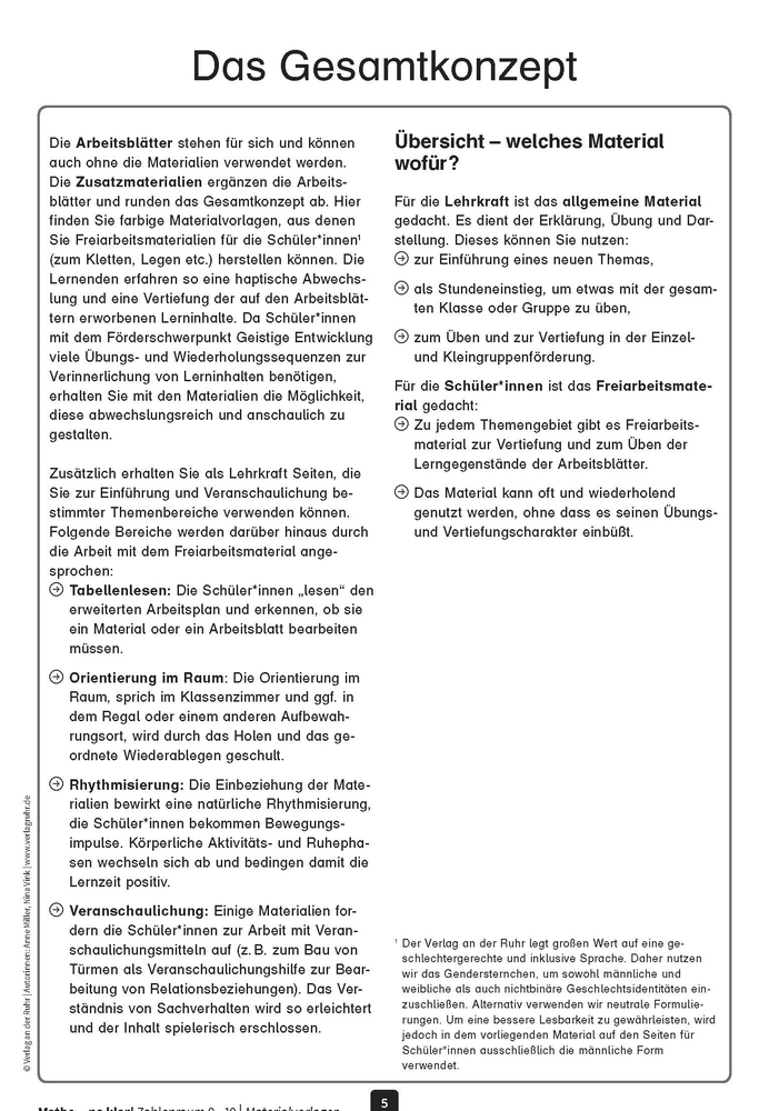 Mathe - na klar! Zahlenraum 0-10