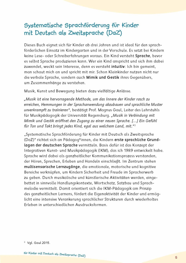 Systematische Sprachförderung für Kinder ​mit Deutsch als Zweitsprache (DaZ)