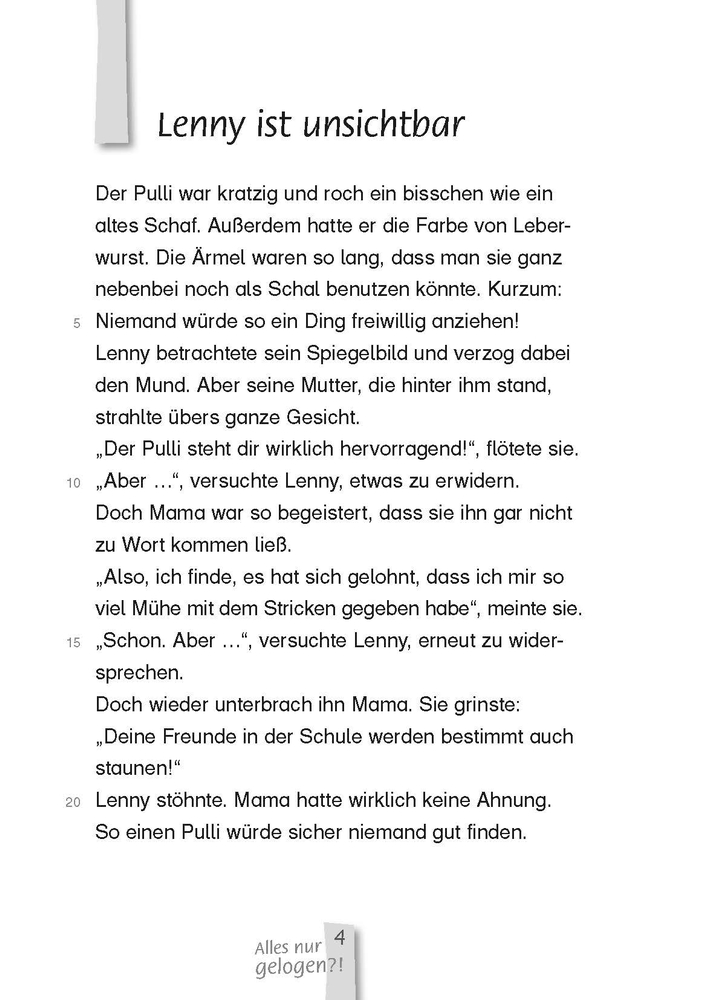 Alles nur gelogen?! – Lesestufe 3