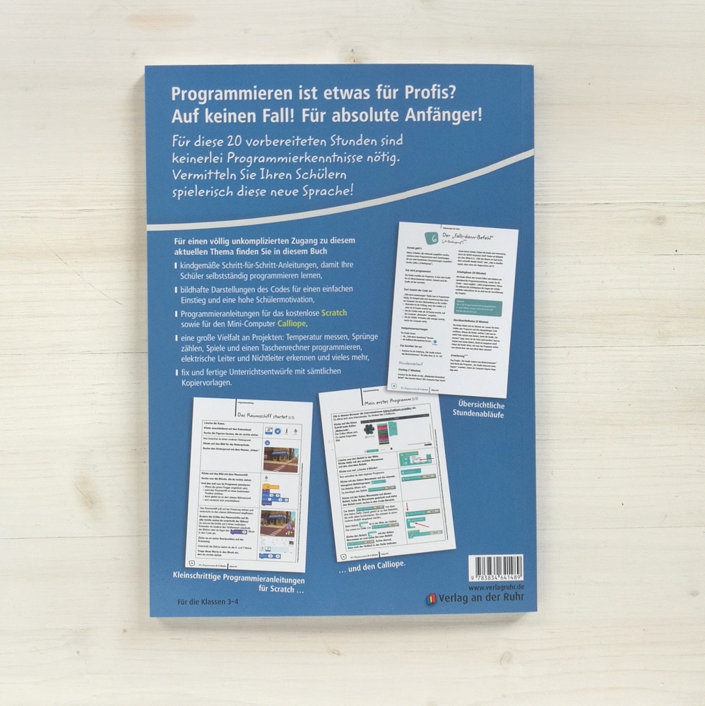 20 x Programmieren für 45 Minuten – Klasse 3/4 20 x Programmieren für 45 Minuten – Klasse 3/4