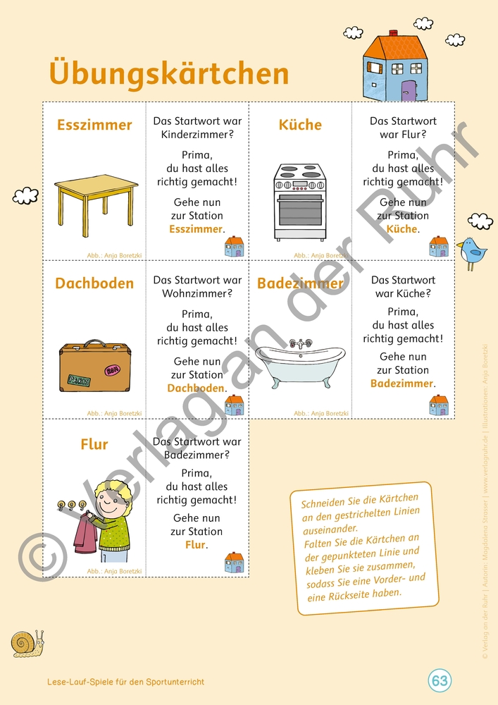 Lese-Lauf-Spiele für den Sportunterricht – Klasse 2 – 4 Lese-Lauf-Spiele für den Sportunterricht – Klasse 2 – 4