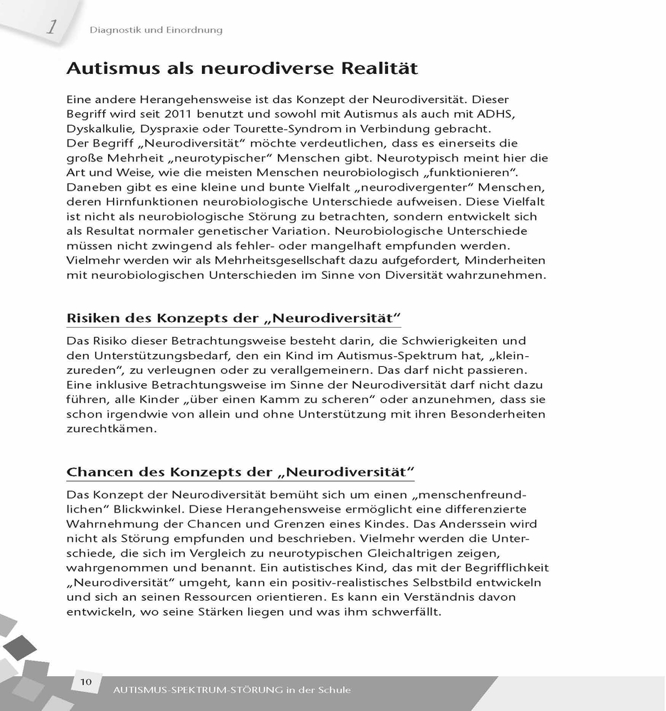 Autismus-Spektrum-Störung in der Schule