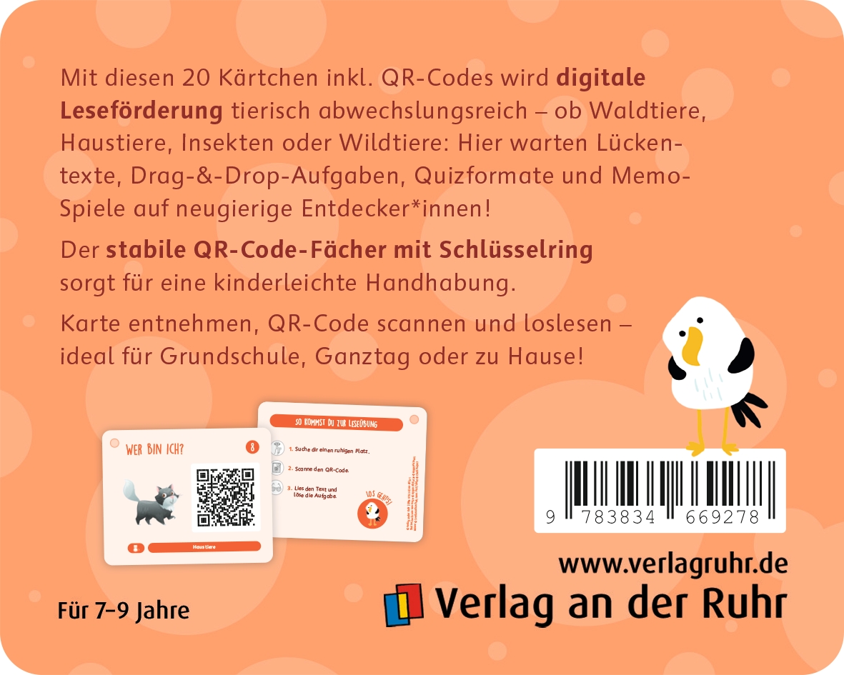 20 interaktive Leseübungen „Tiere“, Klasse 2/3