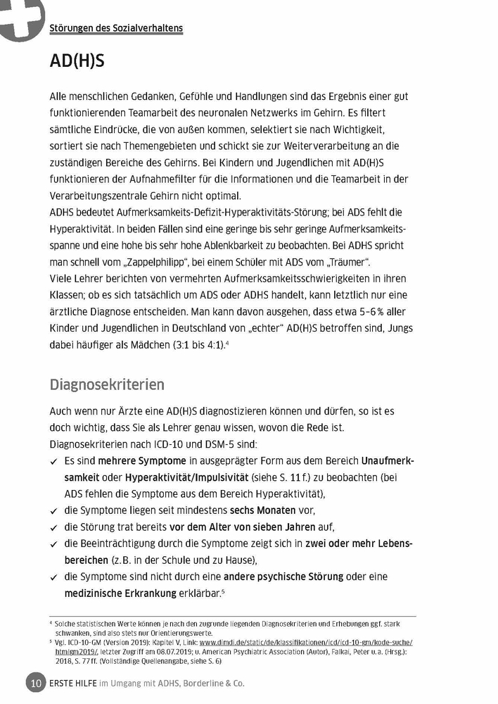 Erste Hilfe im Umgang mit ADHS, Borderline & Co.