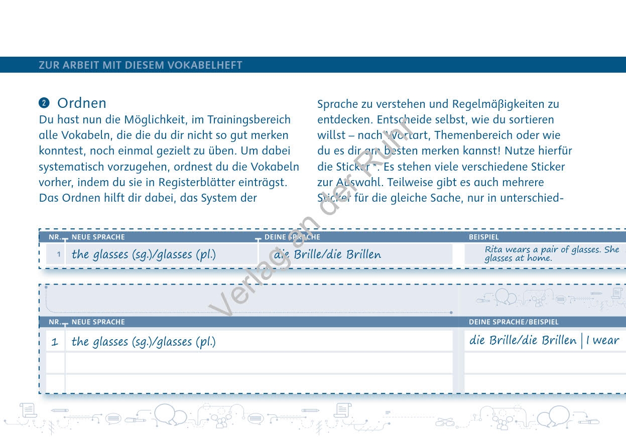 Mein Vokabelheft mit System Mein Vokabelheft mit System