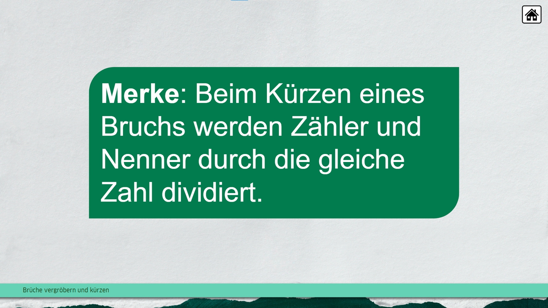 Brüche kürzen – Premium-Lizenz – Online