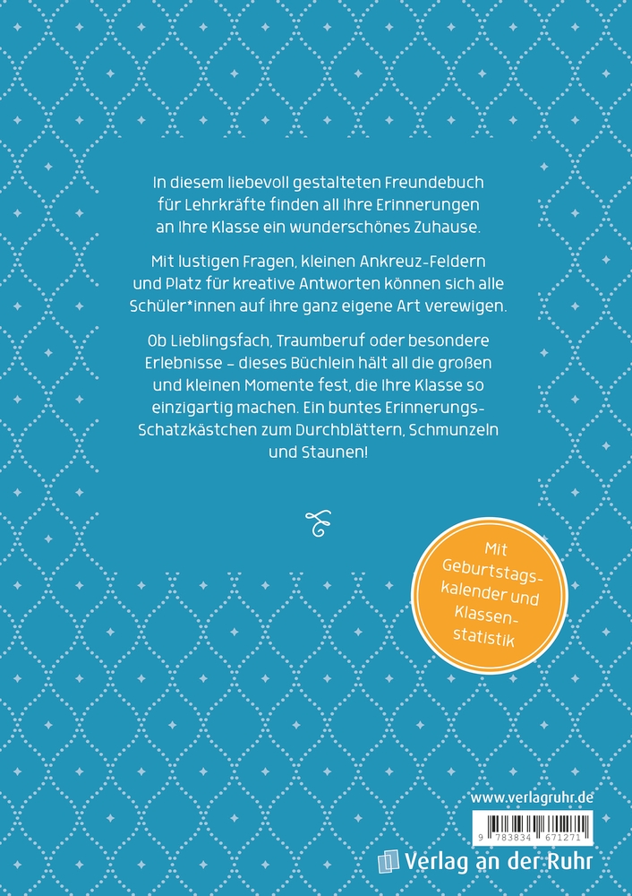 Meine unvergesslich zauberhafte Klasse - Edition Zauberblau