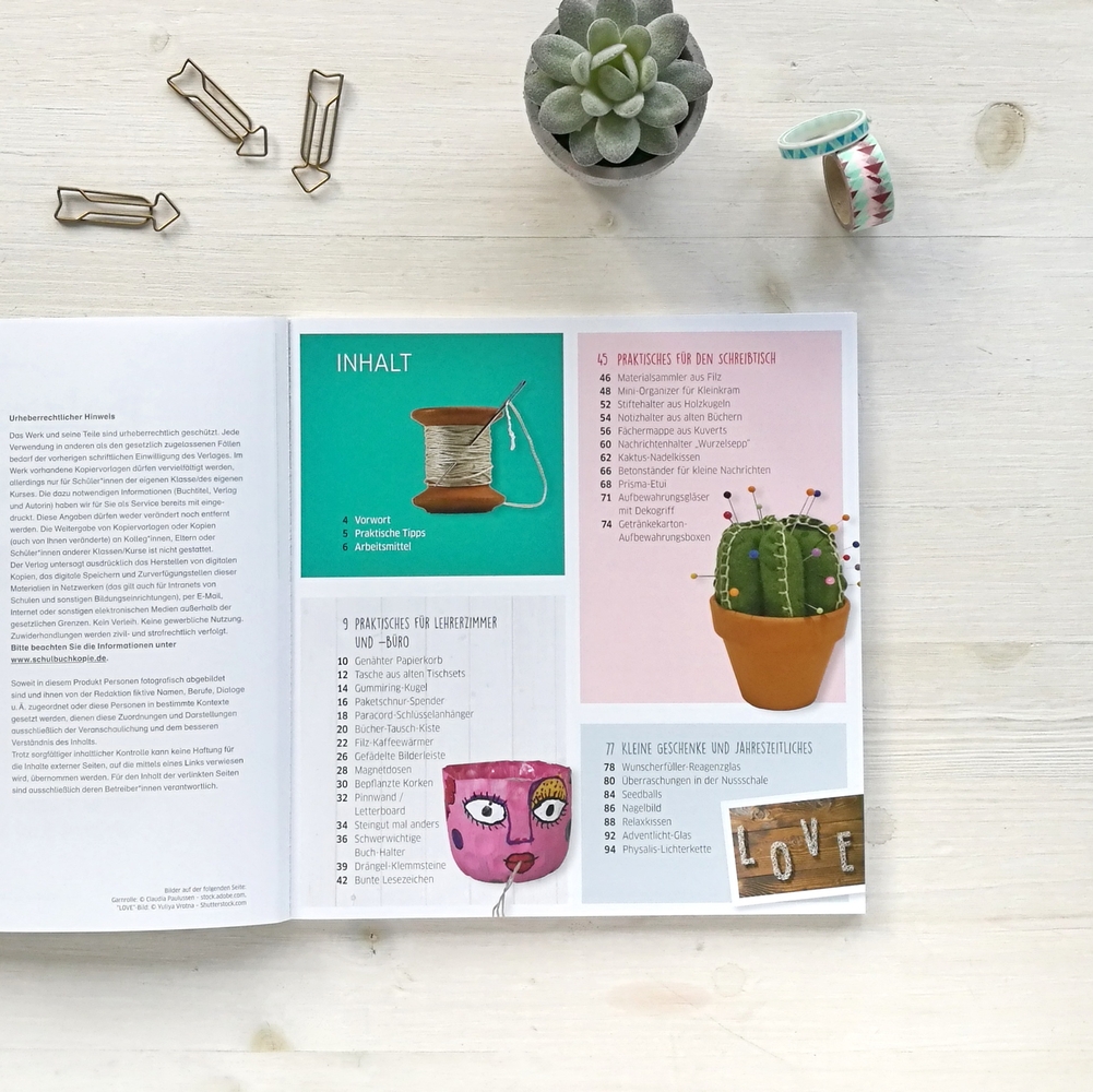 Praktische Do-it-yourself-Ideen für Lehrerzimmer, Büro & Schreibtisch Praktische Do-it-yourself-Ideen für Lehrerzimmer, Büro & Schreibtisch