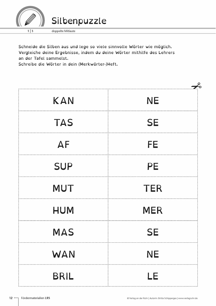Fördermaterialien LRS