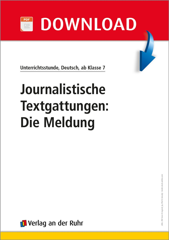 Journalistische Textgattungen: Die Meldung