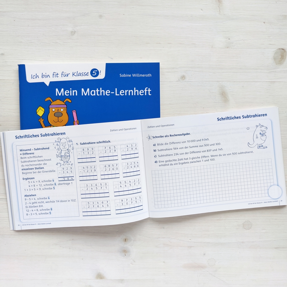 Ich bin fit für Klasse 5! Mein Mathe–Lernheft Ich bin fit für Klasse 5! Mein Mathe–Lernheft