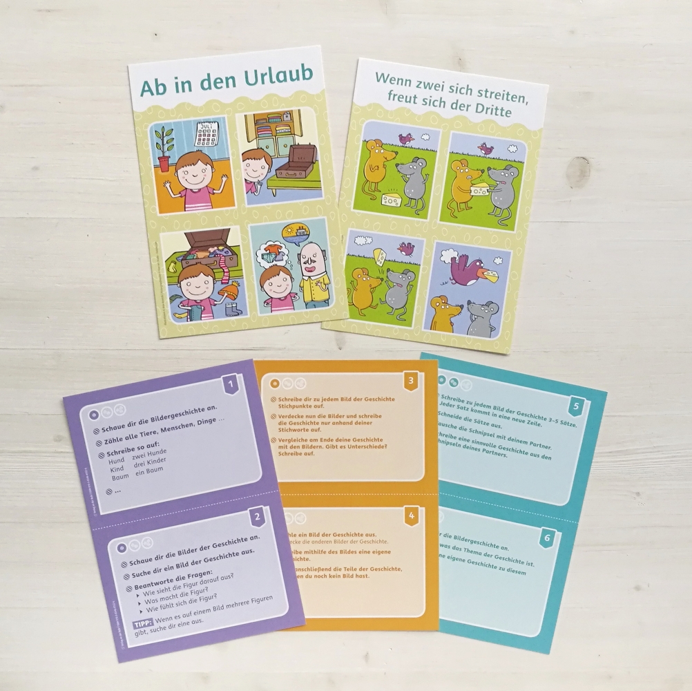 Die Bildergeschichten-Kartei für Grundschulkinder Die Bildergeschichten-Kartei für Grundschulkinder