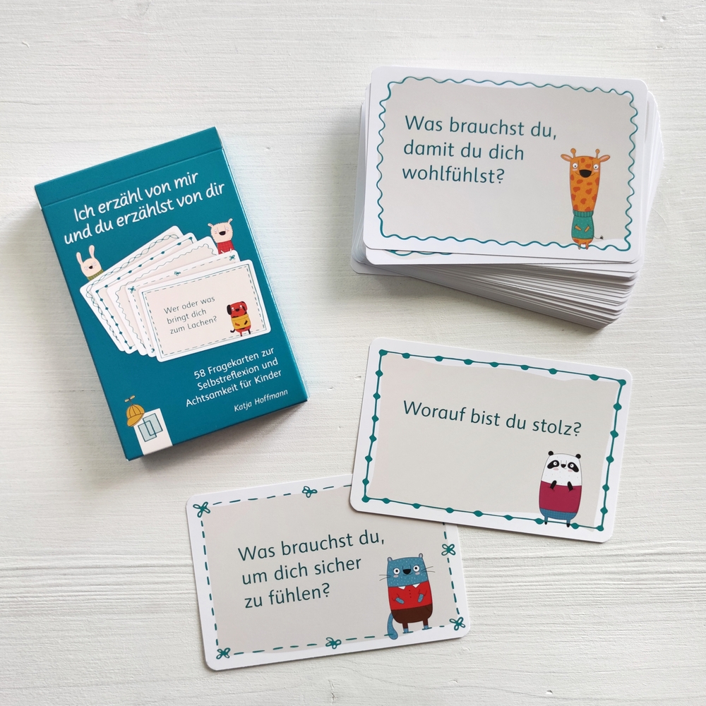 Ich erzähl von mir und du erzählst von dir - 58 Fragekarten zur Selbstreflexion und Achtsamkeit für Kinder Ich erzähl von mir und du erzählst von dir - 58 Fragekarten zur Selbstreflexion und Achtsamkeit für Kinder