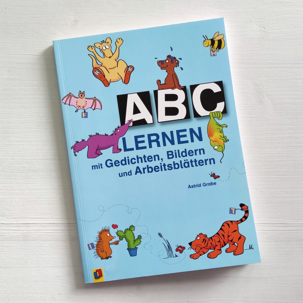 ABC lernen mit Gedichten, Bildern und Arbeitsblättern