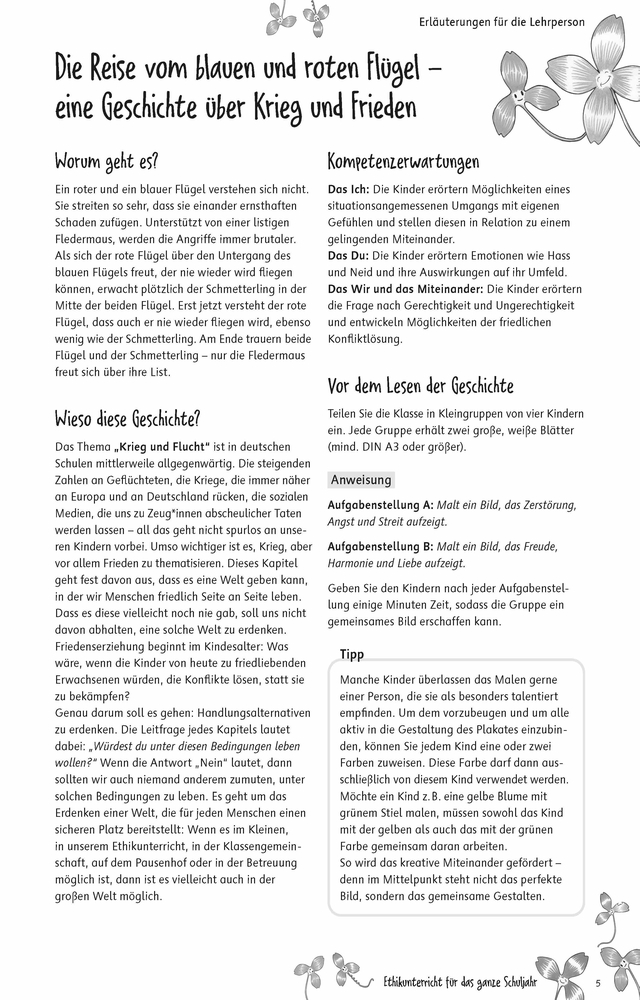 Ethikunterricht für das ganze Schuljahr – Klasse 3/4