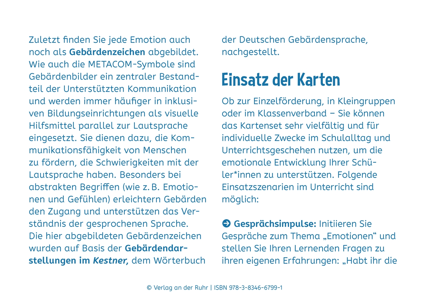 Die Gefühlswelt entdecken Die Gefühlswelt entdecken