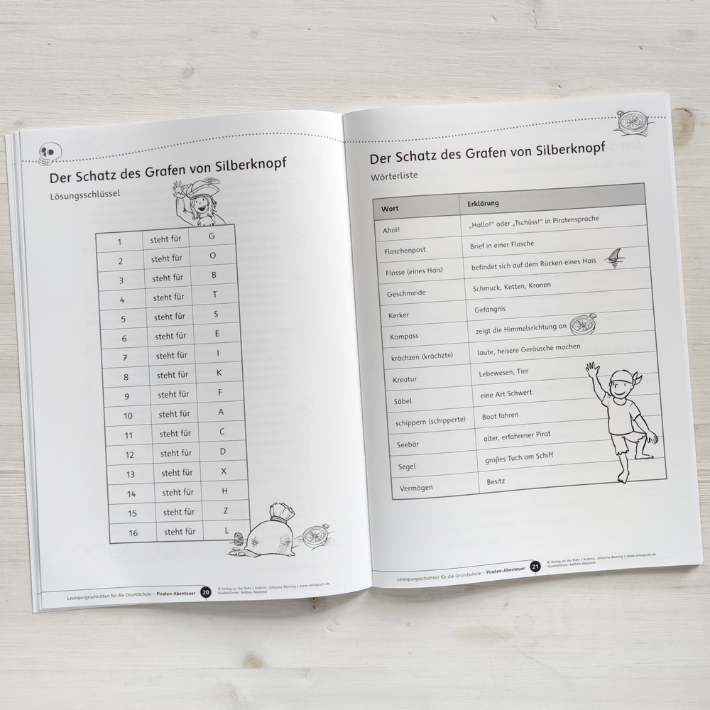 Lesespurgeschichten für die Grundschule – Piraten-Abenteuer Lesespurgeschichten für die Grundschule – Piraten-Abenteuer