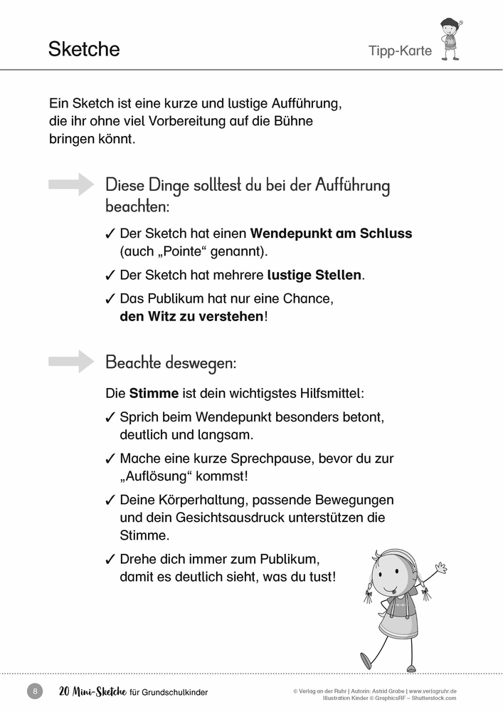 20 Mini-Sketche für Grundschulkinder 20 Mini-Sketche für Grundschulkinder