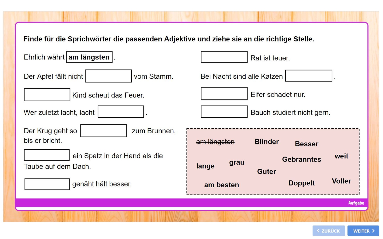 Adjektive – Interaktive Übungen zum Wiederholen und Festigen – Kl. 5-7