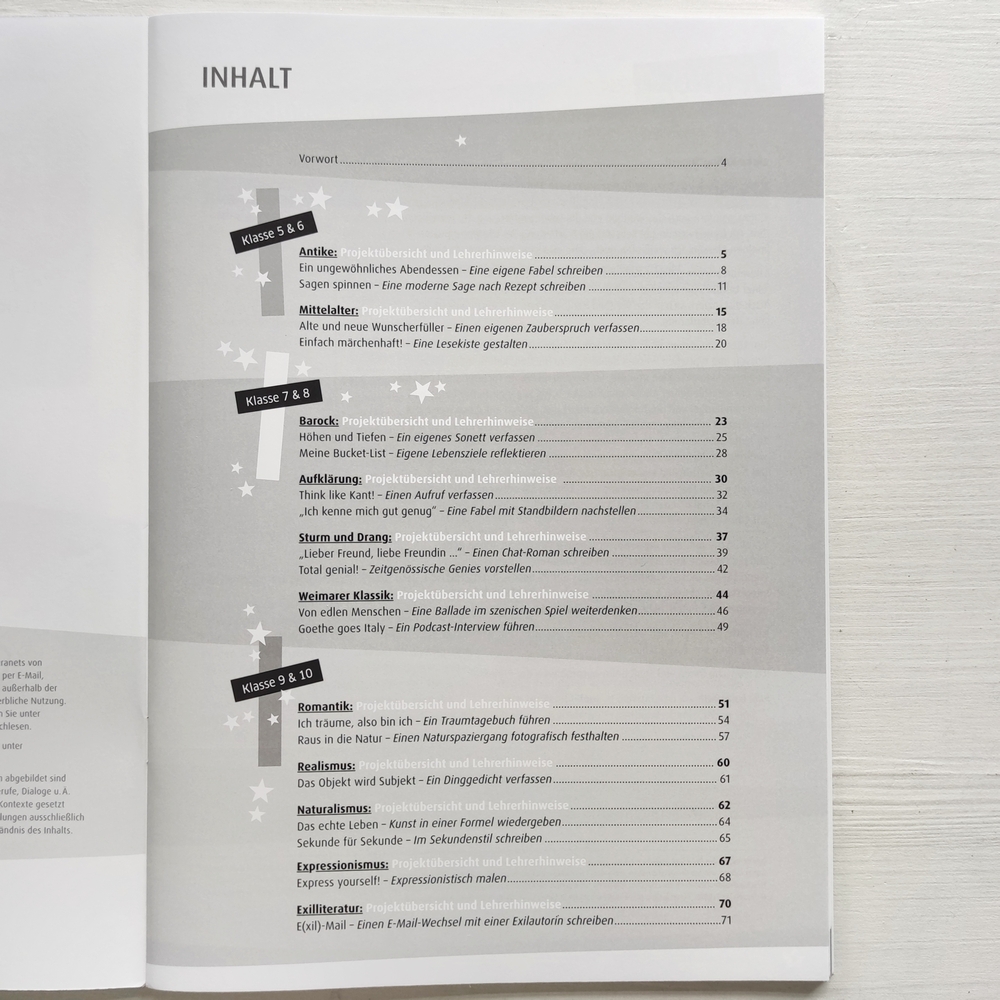 Kreative Ideen für Literaturepochen – Klasse 5-10 Kreative Ideen für Literaturepochen – Klasse 5-10