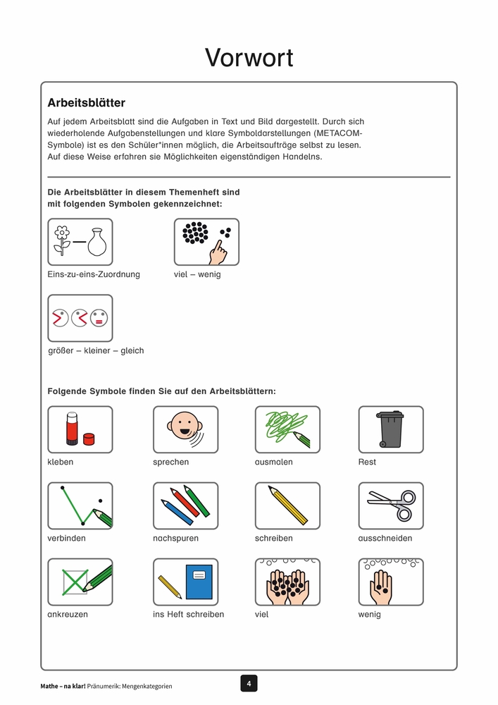 Mathe - na klar! Pränumerik: Mengenkategorien