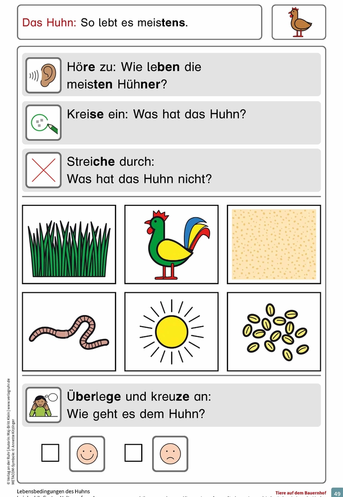 Tiere auf dem Bauernhof Tiere auf dem Bauernhof