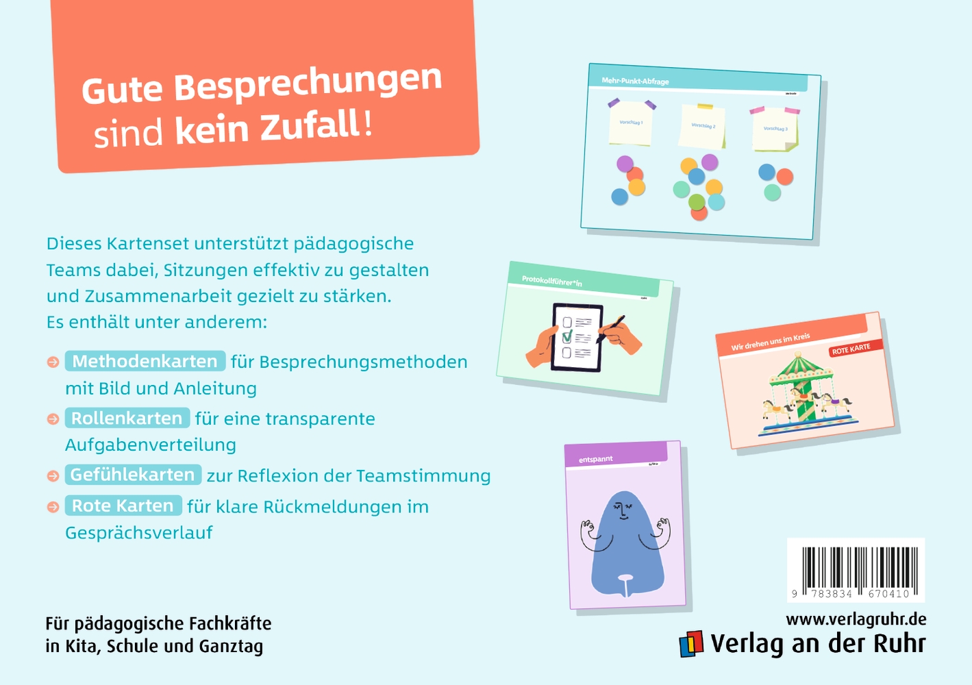 Methoden-Karten für die Teambesprechung