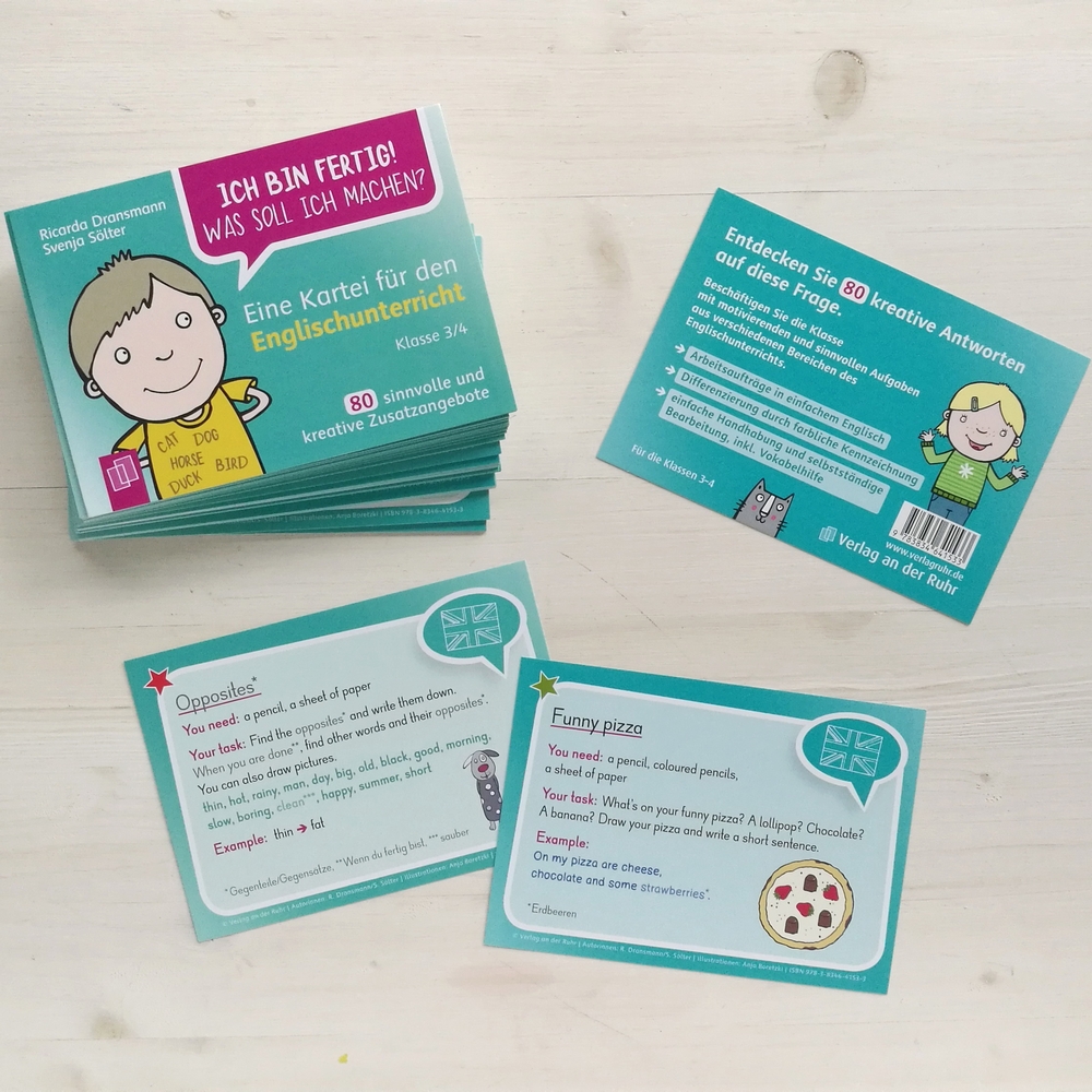 Eine Kartei für den Englischunterricht – Klasse 3/4 Eine Kartei für den Englischunterricht – Klasse 3/4