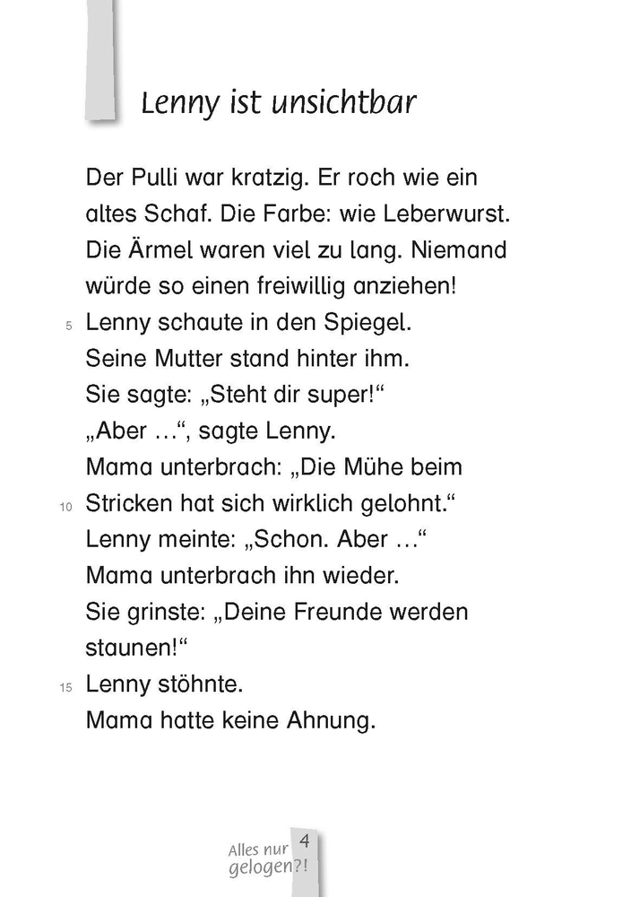 Alles nur gelogen?! – Lesestufe 1