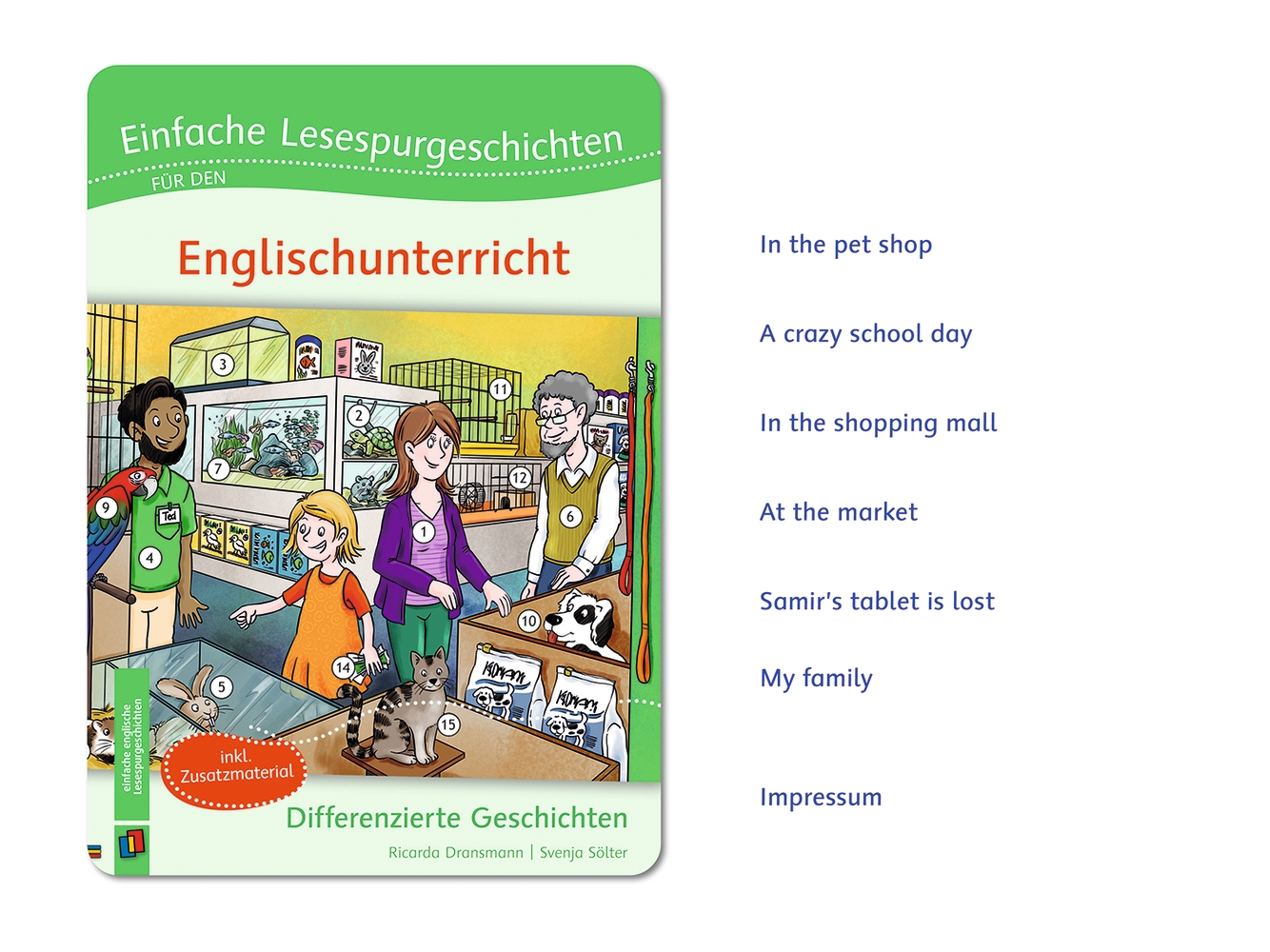 Einfache Lesespurgeschichten für den Englischunterricht - interaktiv Einfache Lesespurgeschichten für den Englischunterricht - interaktiv