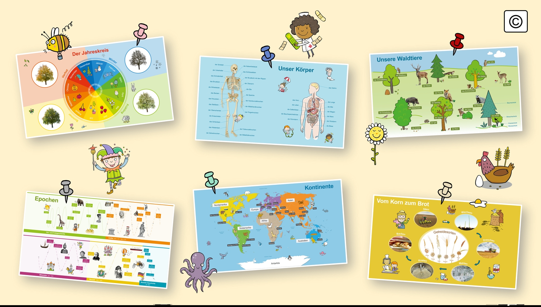 6 digitale Merk-Bilder für den Sachunterricht - Pro-Lizenz - Online 6 digitale Merk-Bilder für den Sachunterricht - Pro-Lizenz - Online