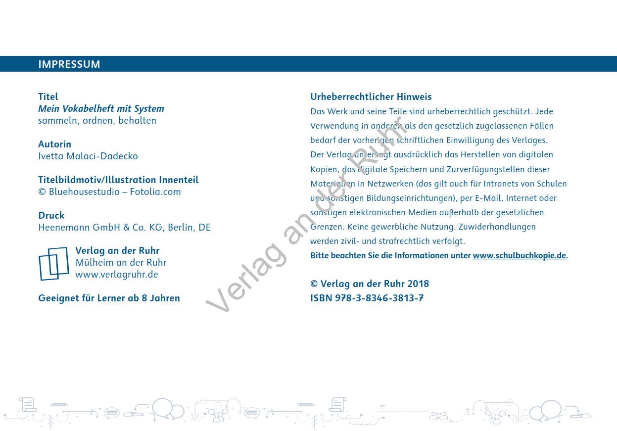 Mein Vokabelheft mit System Mein Vokabelheft mit System