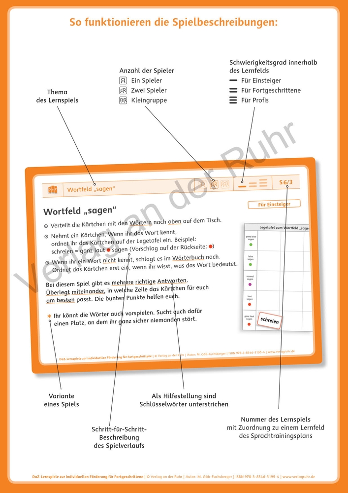 DaZ-Lernspiele zur individuellen Förderung - für Fortgeschrittene