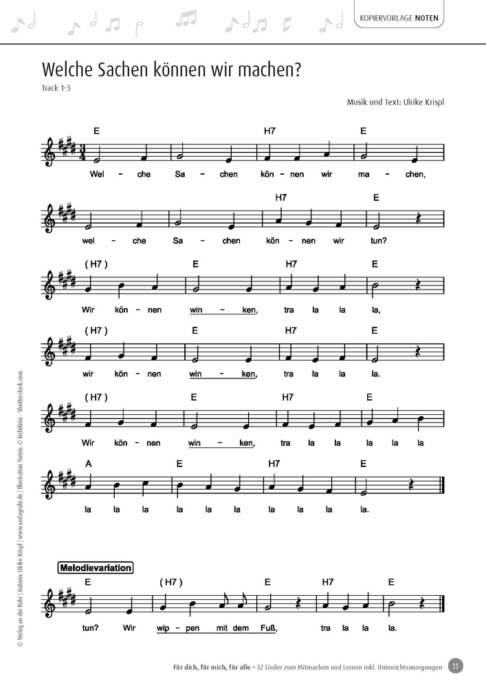 Für dich, für mich, für alle - 32 Lieder zum Mitmachen und Lernen inkl. Unterrichtsanregungen