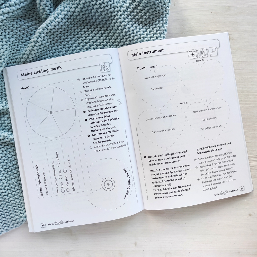 Mein Musik–Lapbook – Instrumente, Notenlehre & Komponisten Mein Musik–Lapbook – Instrumente, Notenlehre & Komponisten