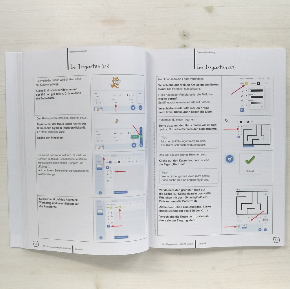 20 x Programmieren für 45 Minuten – Klasse 3/4 20 x Programmieren für 45 Minuten – Klasse 3/4