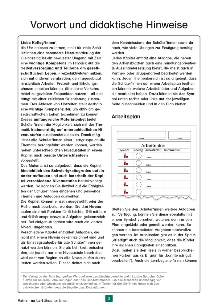 Mathe - na klar! Uhrzeiten lernen