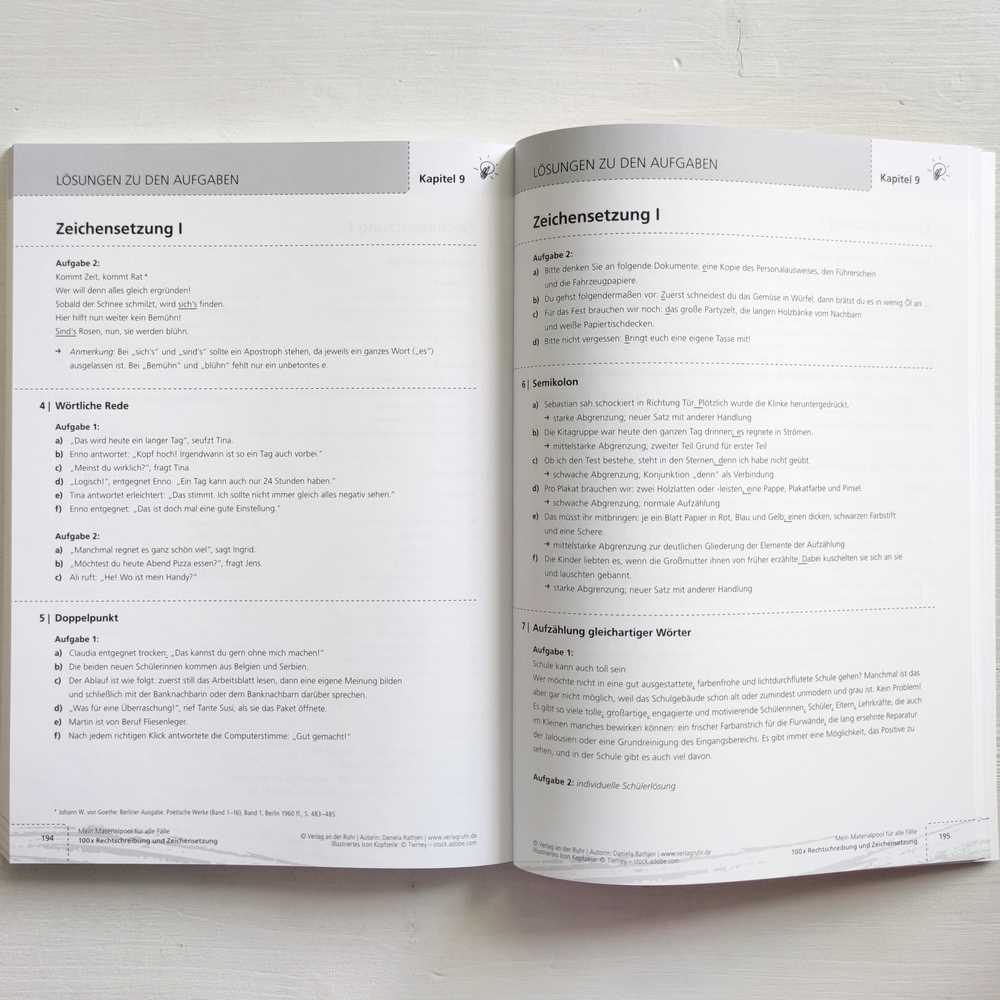 100 x Rechtschreibung und Zeichensetzung 100 x Rechtschreibung und Zeichensetzung