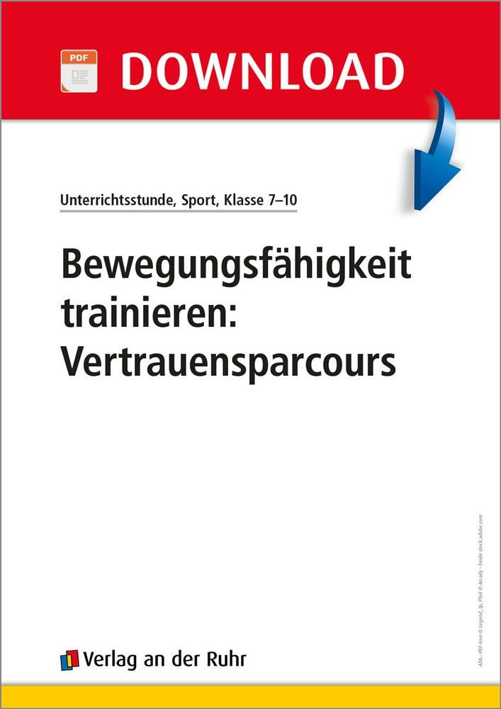 Bewegungsfähigkeit trainieren: Vertrauensparcours